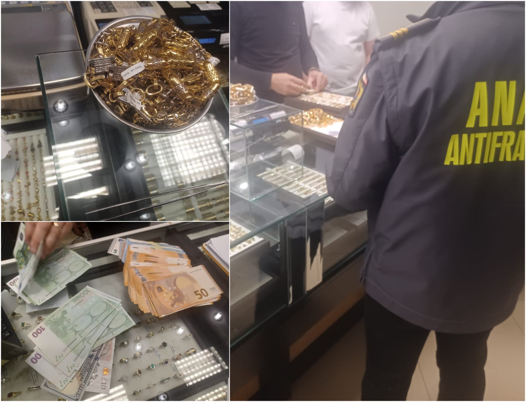 6 kilograme de aur și diamante confiscate de ANAF. Bijuterii de 3,7 milioane lei au ajuns la Trezorerie