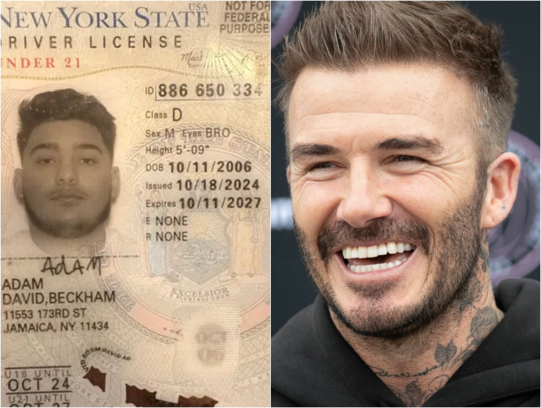 ”David Beckham de România” prins în SUA la ciordit de bijuterii. Urmărit internațional, avea permis de conducere sub numele fostului fotbalist