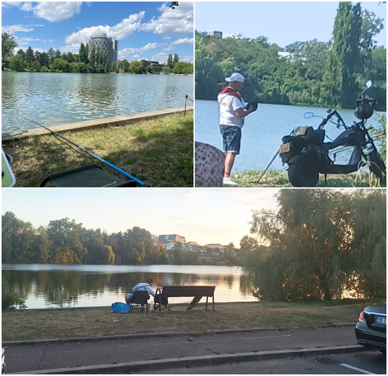 Lacul Băneasa a devenit „baltă” de pescuit a Capitalei. Activități „recreaționale” fără toalete, printre case, mașini, în oraș, sub ochii locuitorilor