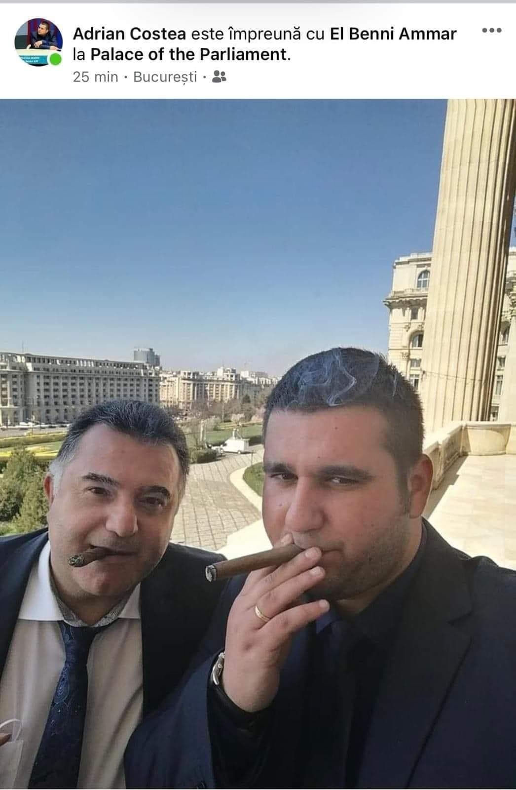 Senator AUR, „patriot” cu trabuc în fața Parlamentului! ”Nu mă așteptam”