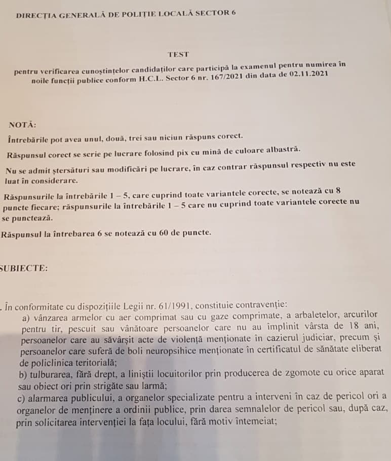 100 de polițiști locali, dați afară de primarul Ciucu. Nu au știut să răspundă la întrebări elementare