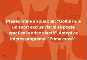 Glume pe seama președintelui Iohannis, după ce a invitat românii să facă golf: ”Aștept cu interes programul Prima crosă”