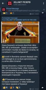 Hackerii pro-ruși de la Killnet o apreciază pe Diana Șoșoacă și publică o poză cu senatoarea ex-AUR