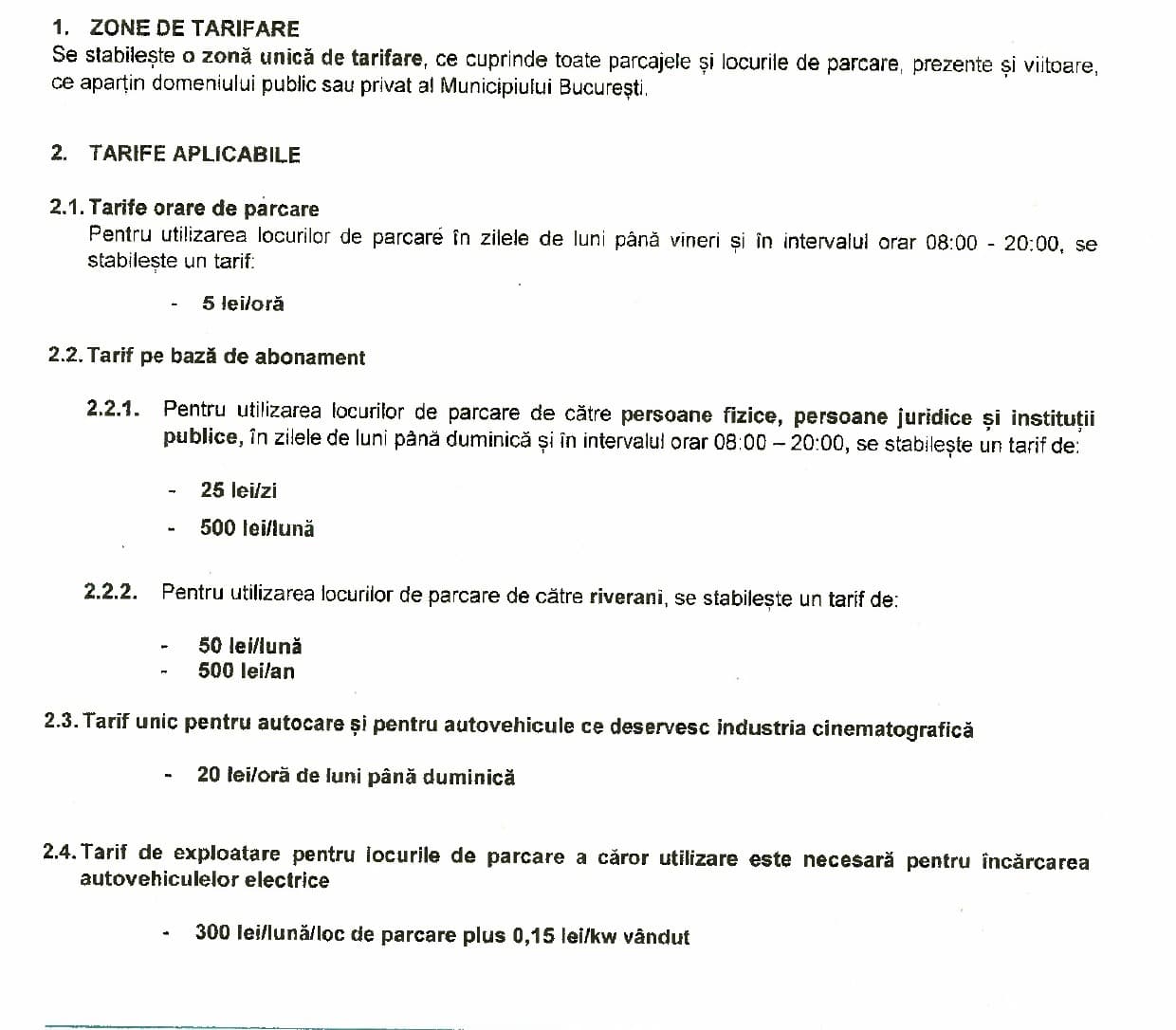 Primăria Capitalei propune tarif unic de parcare de 5 lei/oră și cheamă bucureștenii la o dezbatere publică