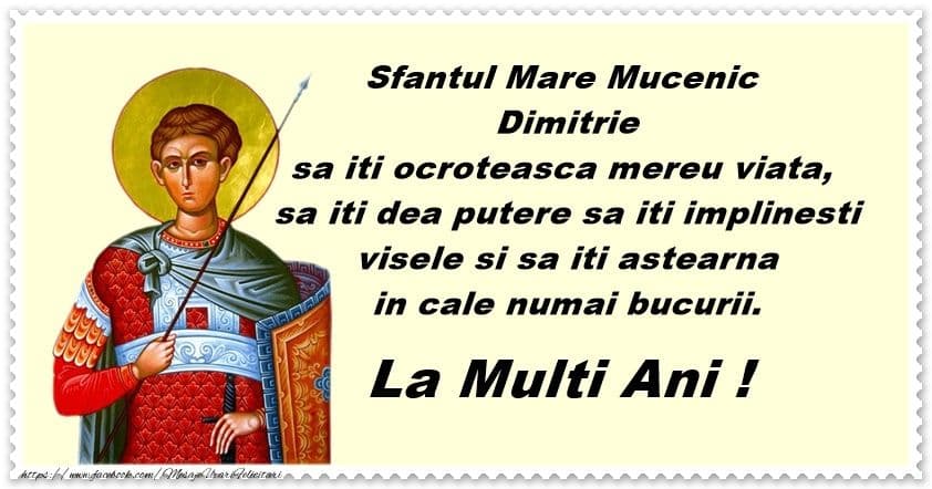 Urări și SMS-uri de la mulți ani de Sfântul Dumitru. Felicitări în imagini. Colaj FOTO