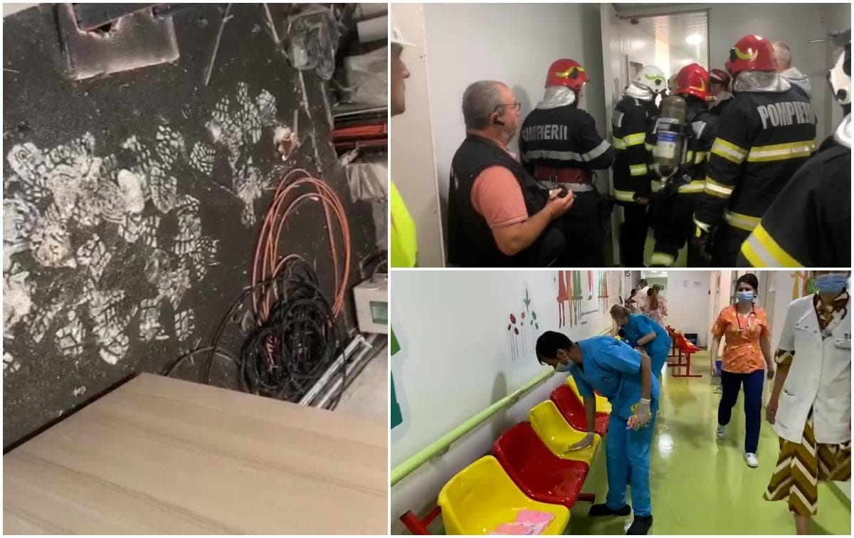 Un incendiu a izbucnit la Spitalul de Copii ”Sfânta Maria” din Iași. Sunt degajări mari de fum la Secția COVID