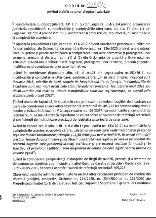 DEZVĂLUIRE! Ministrul Predoiu le mărește salariile și pensiile magistraților cu 20%