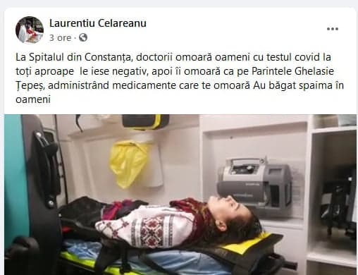 Rupt de realitate! Preot din Constanța: „La spital, doctorii omoară oameni cu testul Covid“