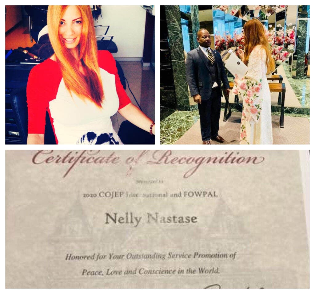 Nelly Năstase, prima româncă din moda internațională a anilor ‘90, premiată de un senator american