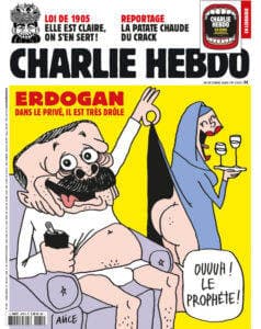 Procurorii lui Erdogan pun Charlie Hebdo sub acuzare. Reacție dură la caricatura cu președintele Turciei