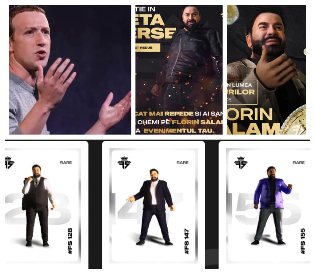 Maneliștii și-au făcut intrarea în Metaverse-ul lui Zuckerberg. Cum arată NFT-ul lui Florin Salam /FOTO!