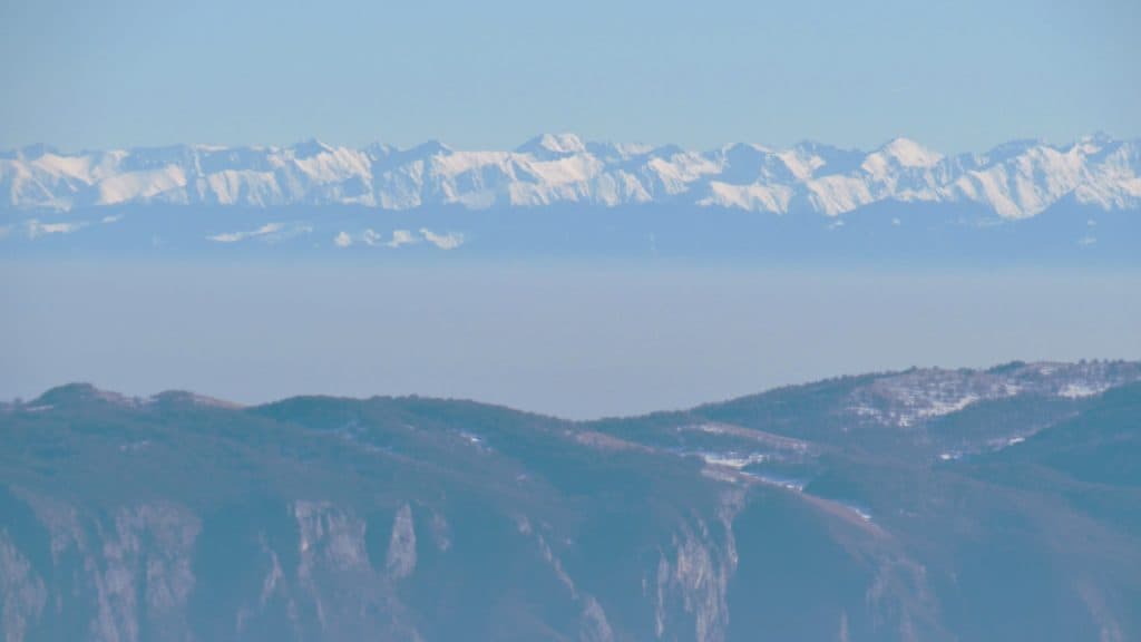 Imagine rară! Vârful Moldoveanu a fost vizibil din Cluj