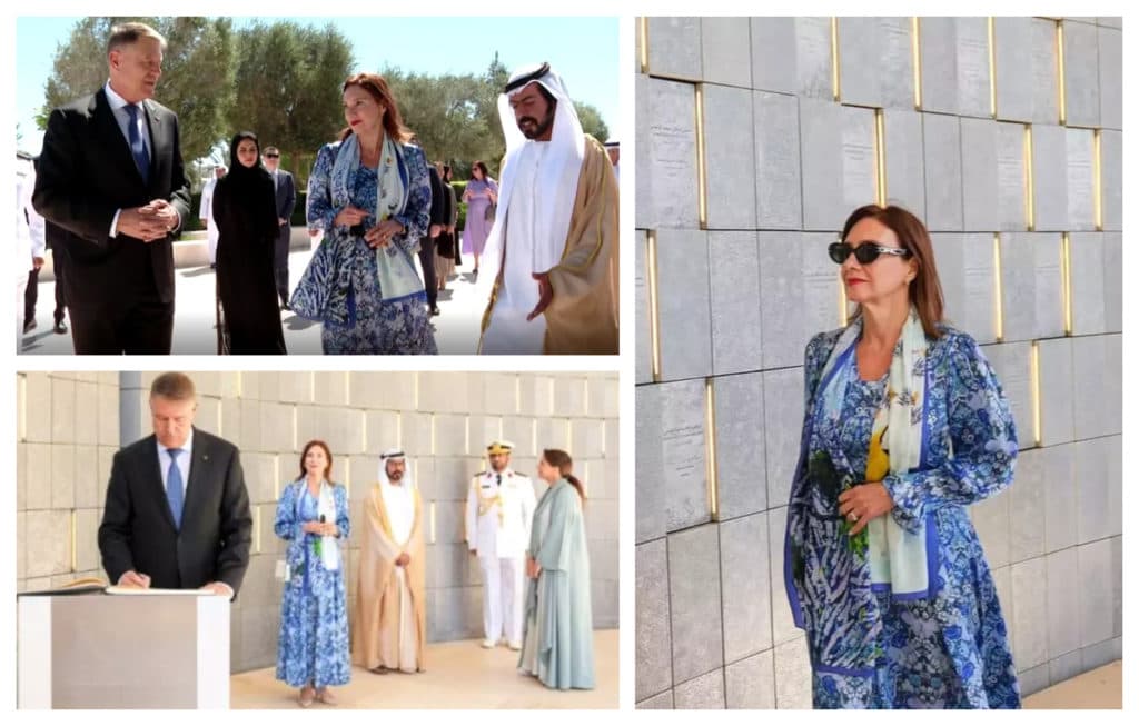 Cât a costat eșarfa purtată de Carmen Iohannis în Emiratele Arabe