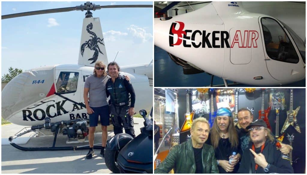 Cristian Becker pilotează rock'n'roll! Afacerea cu elicoptere a unui mare chitarist român