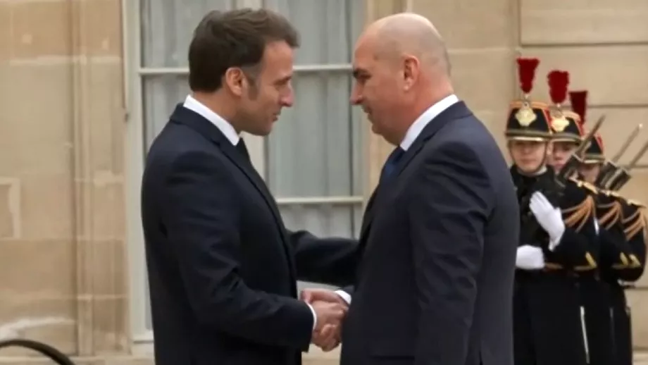 Ilie Bolojan s-a întâlnit cu Emmanuel Macron la Palatul Elysée