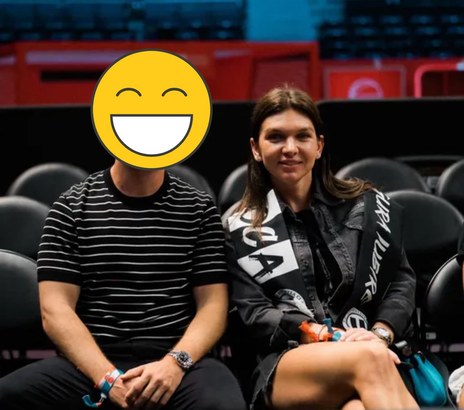 Simona Halep, la Dubai, alături de fiul unui celebru bancher