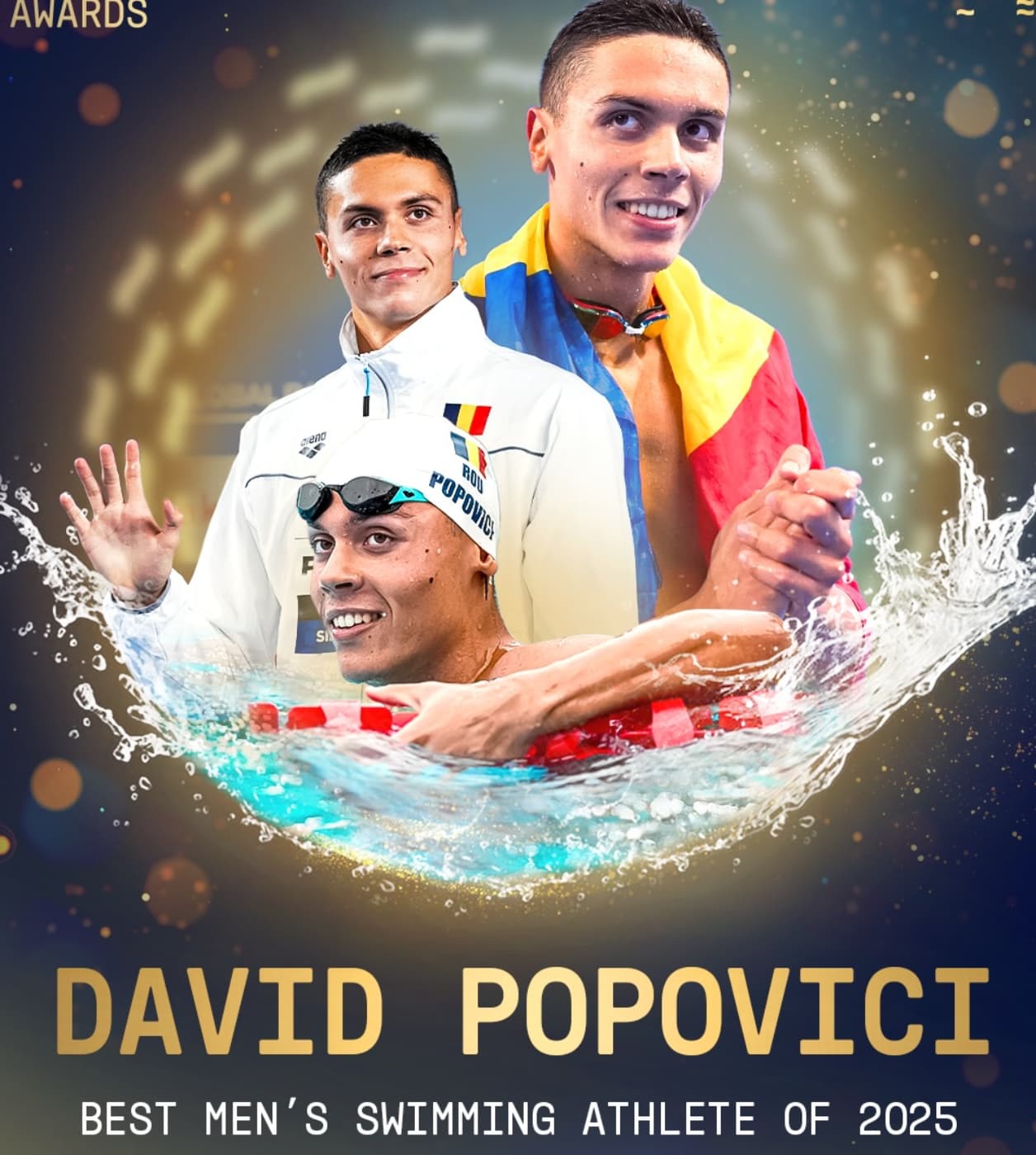 Oficial, David Popovici – cel mai bun înotător european al anului 2025