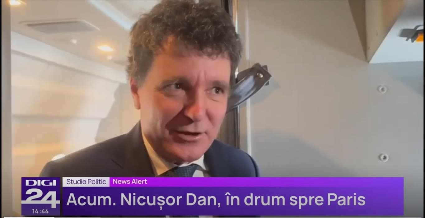 Nicuşor Dan, declarații în avion pe modelul lui Trump