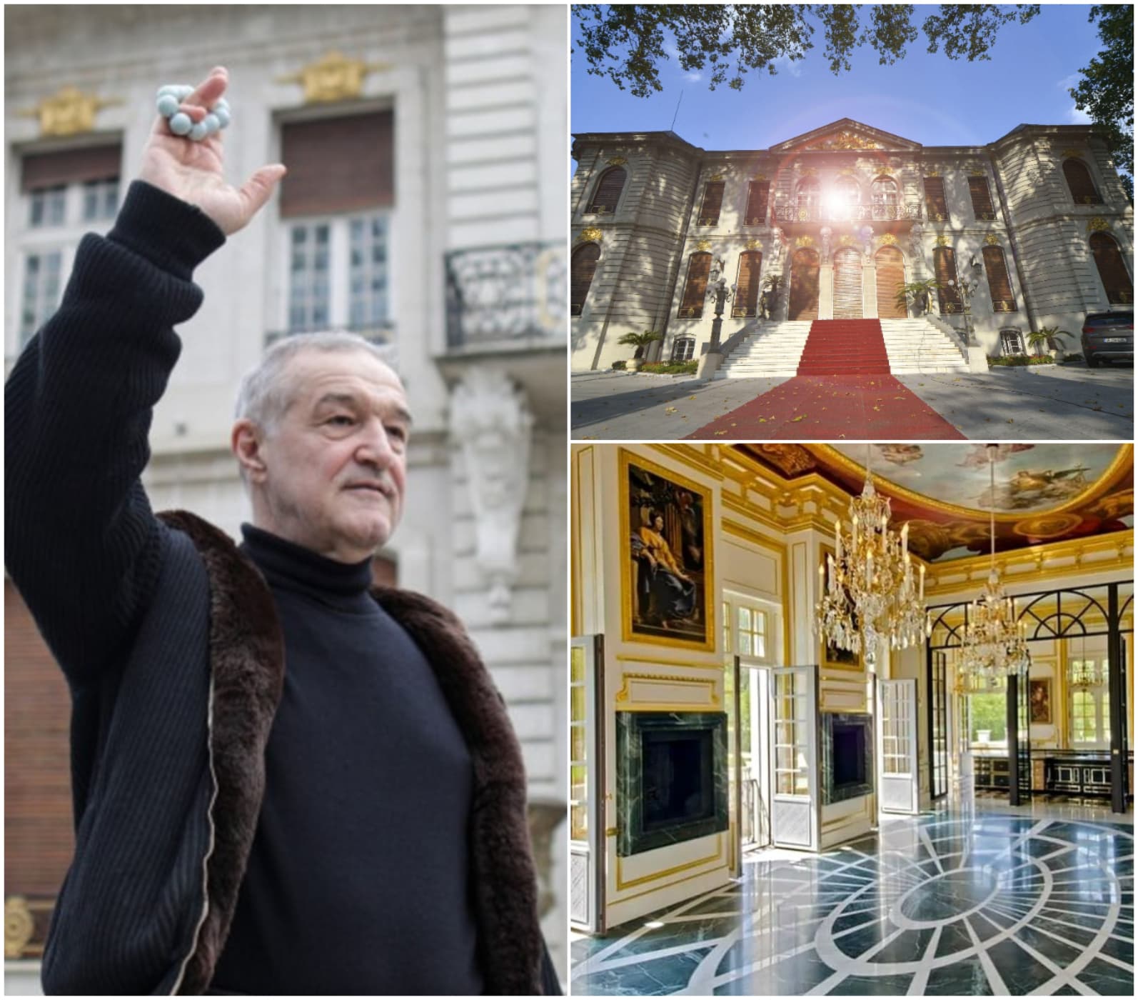 Cum arată în interior palatul lui Gigi Becali! Biroul de milioane de euro are 110 ani și, mai nou, a devenit obiectiv turistic