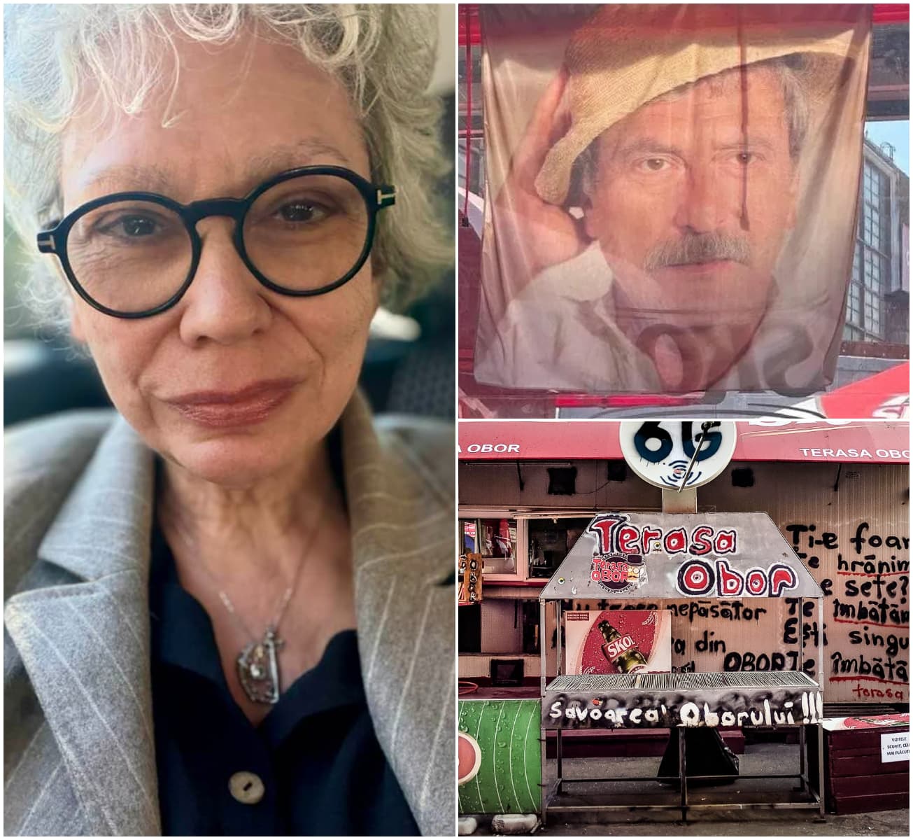 Scandal în jurul micilor de la Obor! Oana Pellea explodează după ce imaginea marelui Amza Pellea a fost folosită lângă grătare: ”Un simbol național, folosit la vânzare de mici!”