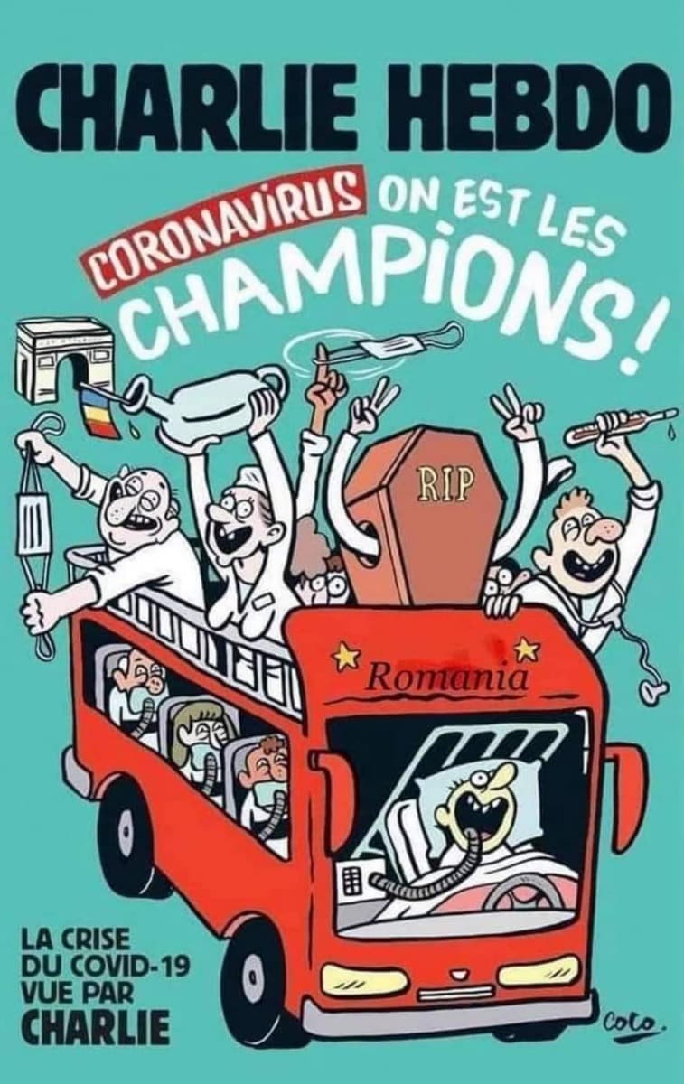 O falsă copertă Charlie Hebdo s-a viralizat! Imaginea, deși prelucrată, surprinde perfect realitatea din România
