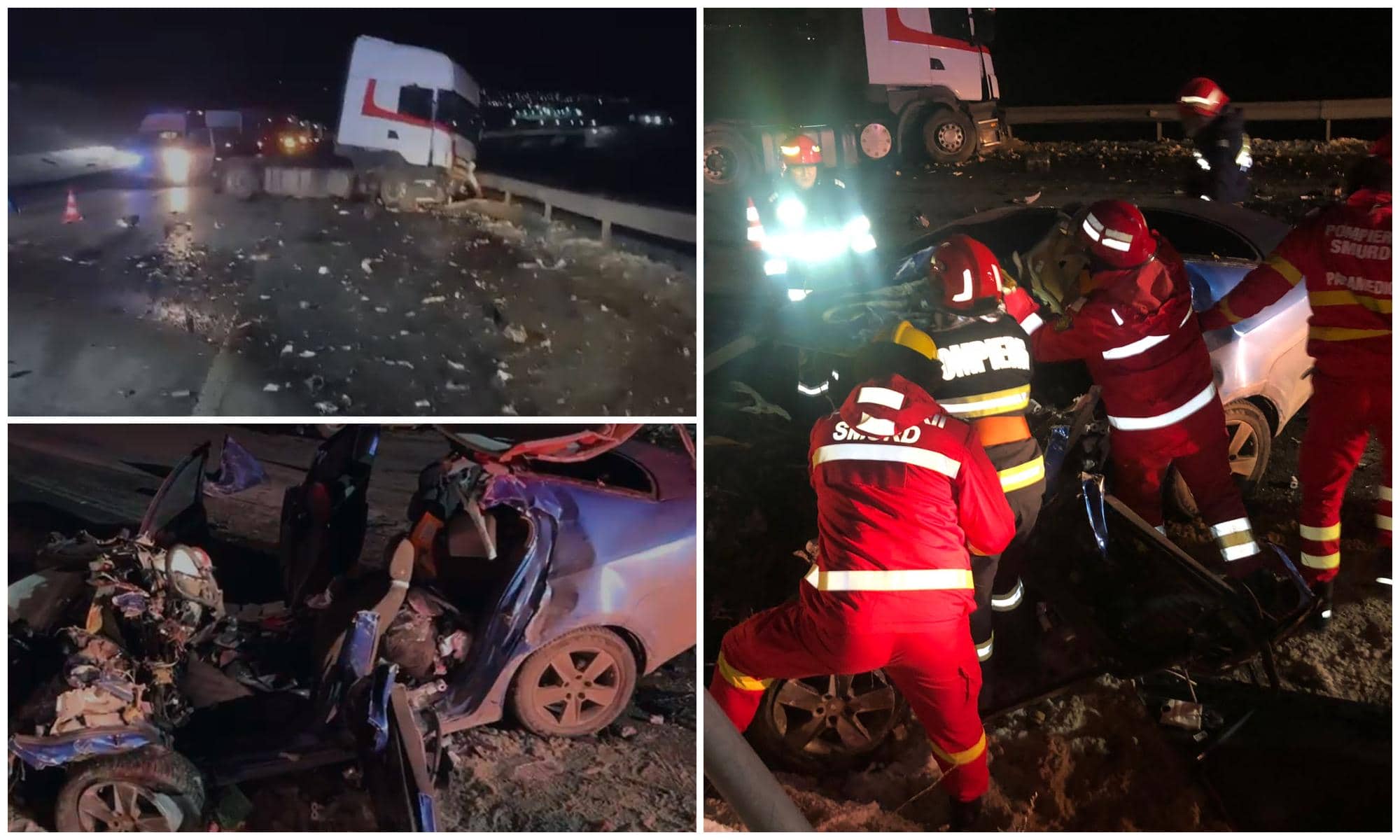 Accident mortal pe centura Sucevei. Maşină făcută praf, după ce a izbit un cap tractor: şoferul nu a avut nicio şansă