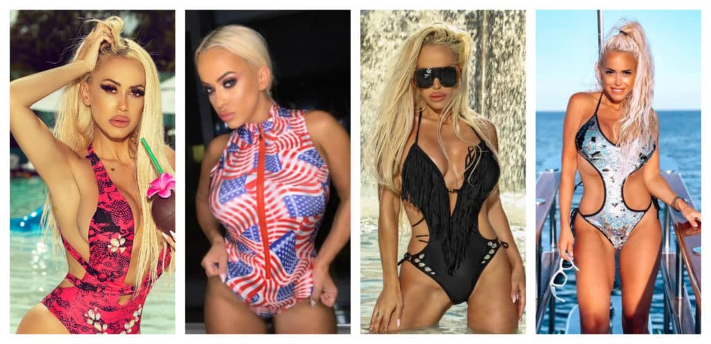 Anda Adam, model pentru noua sa colecție de costume de baie de lux /GALERIE FOTO