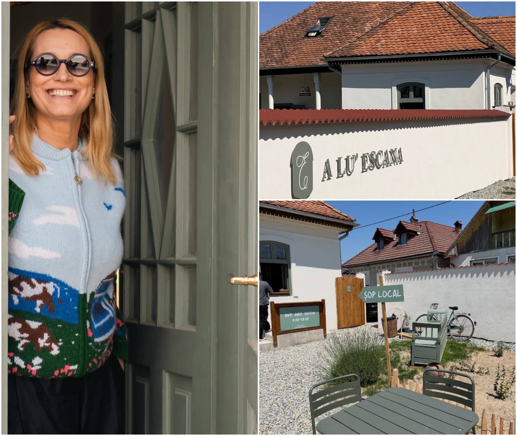 Andreea Esca face bani și dintr-o șură. Cum arată „A lu' Escana”, hambarul rurual devenit cafenea culturală
