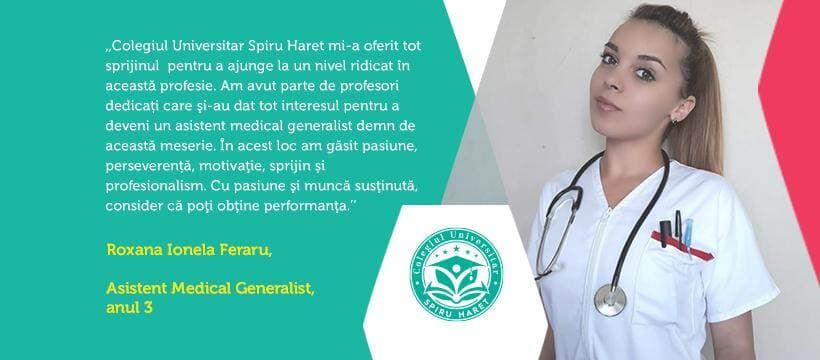 Asistent medical, cea mai solicitată specializare a Colegiului Universitar Spiru Haret