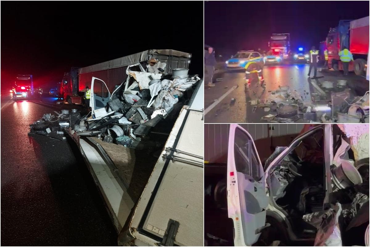 Băiat de 16 ani, mort pe locul din dreapta al unei autoutilitare care a lovit un camion oprit pe margine. Accident cumplit în Vrancea