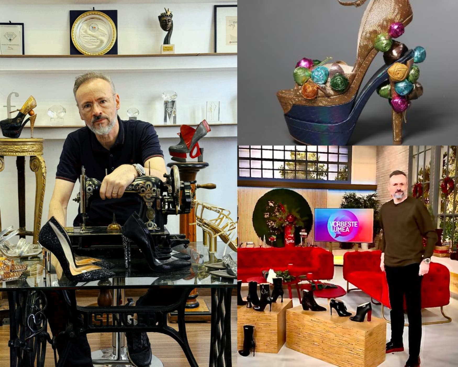 Ce preț au pantofii creați de Mihai Albu. Designerul vinde afară modele unicat și la 350 de euro