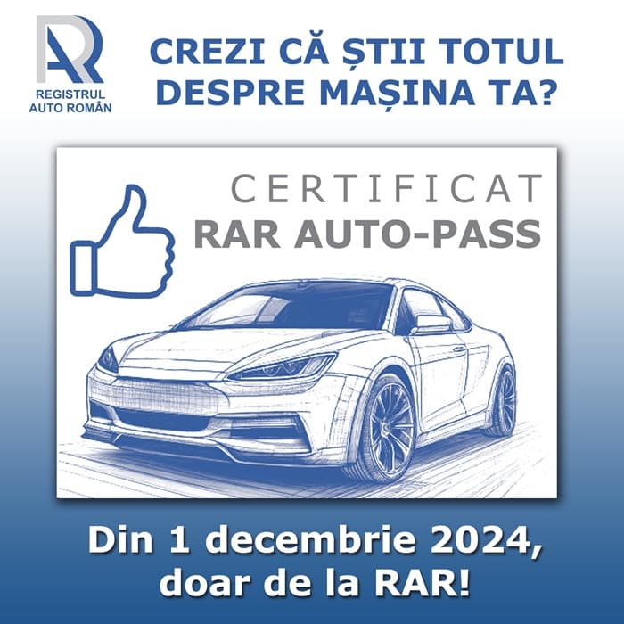 Certificatul RAR Auto-Pass, obligatoriu. Cât costă
