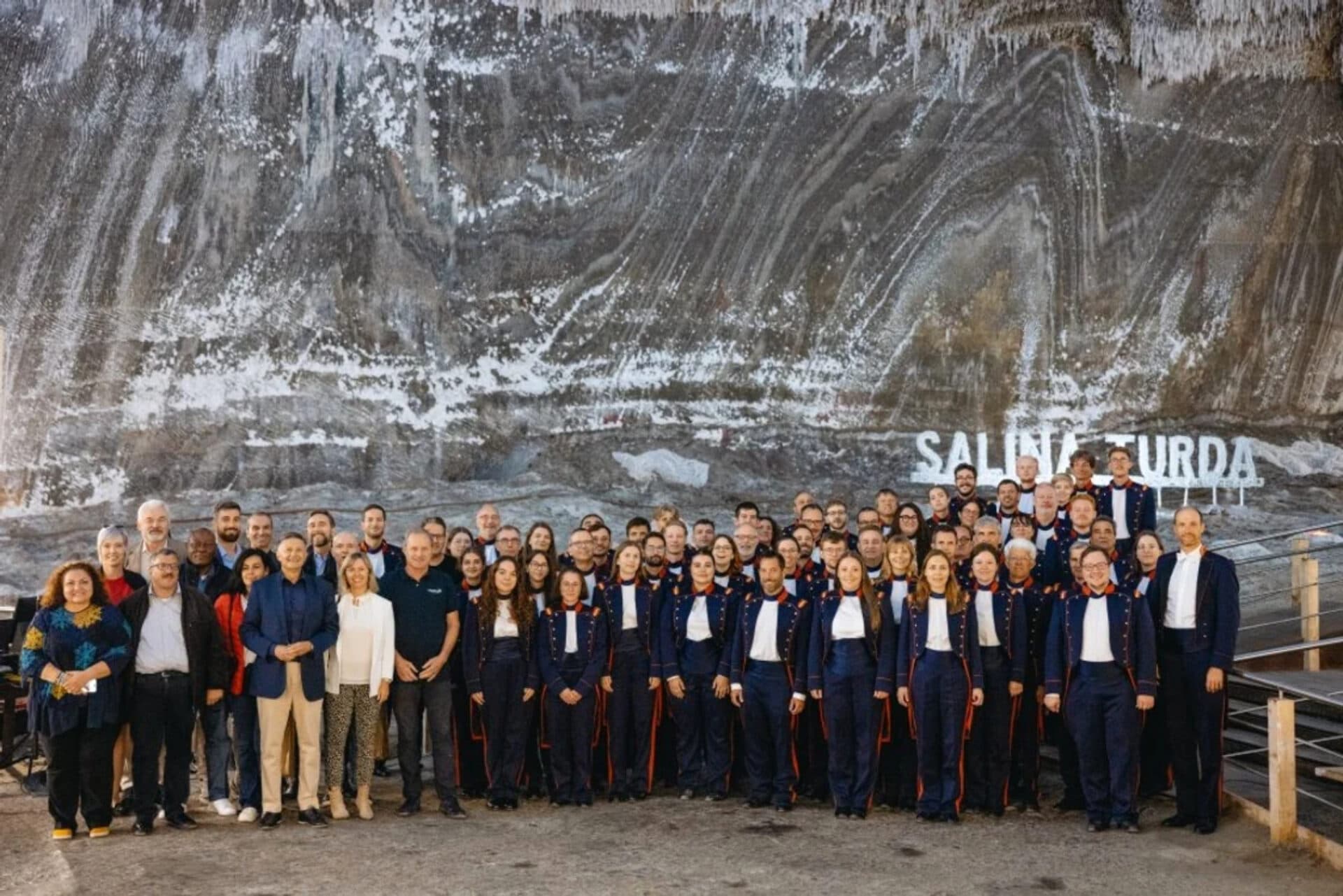 Concert în Salina Turda de excepție! 90 de muzicieni au cântat la 120 de metri adâncime