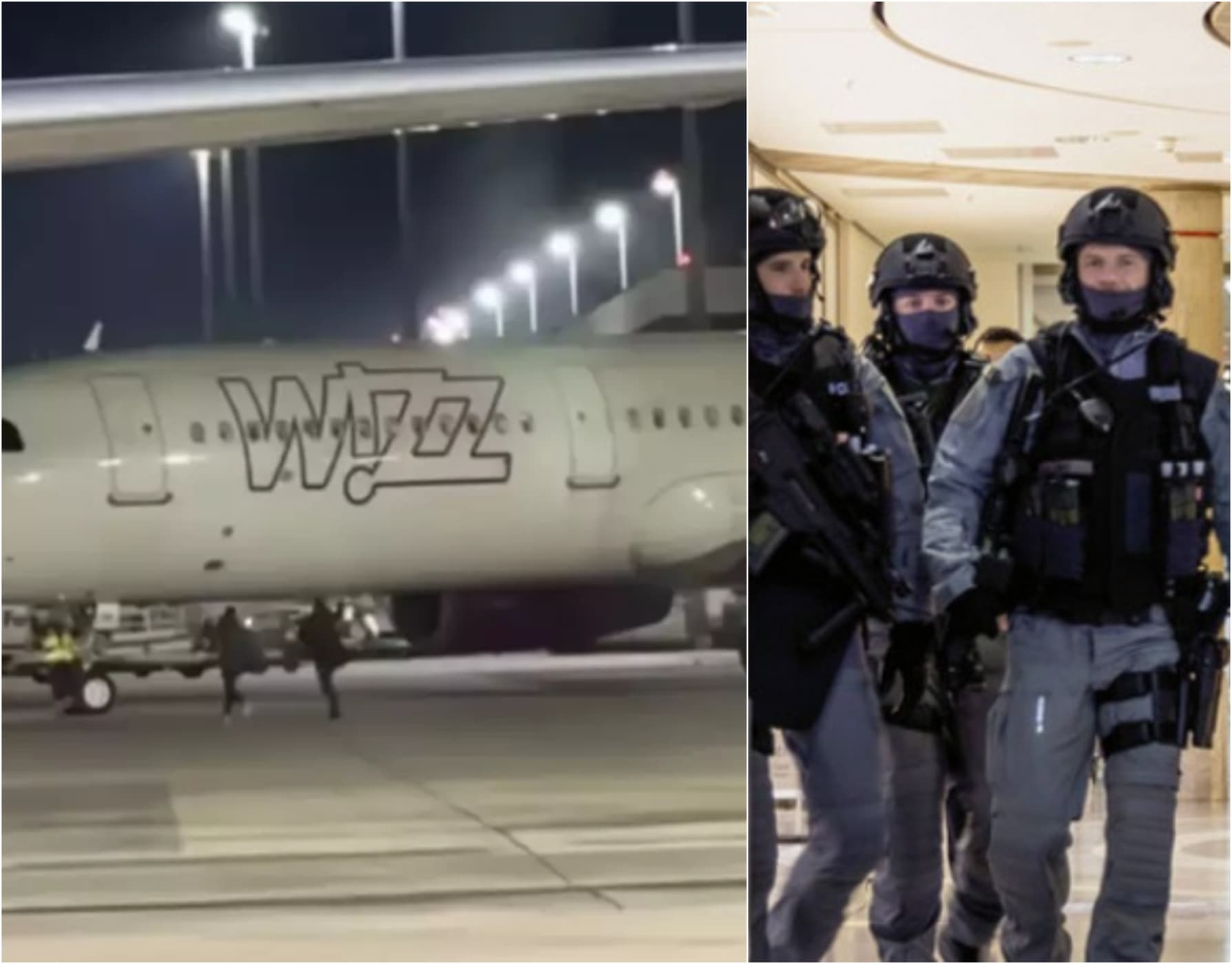 Doi români surprinși alergând pe pistă după avionul pierdut /VIDEO! Au spart o ieșire de urgență