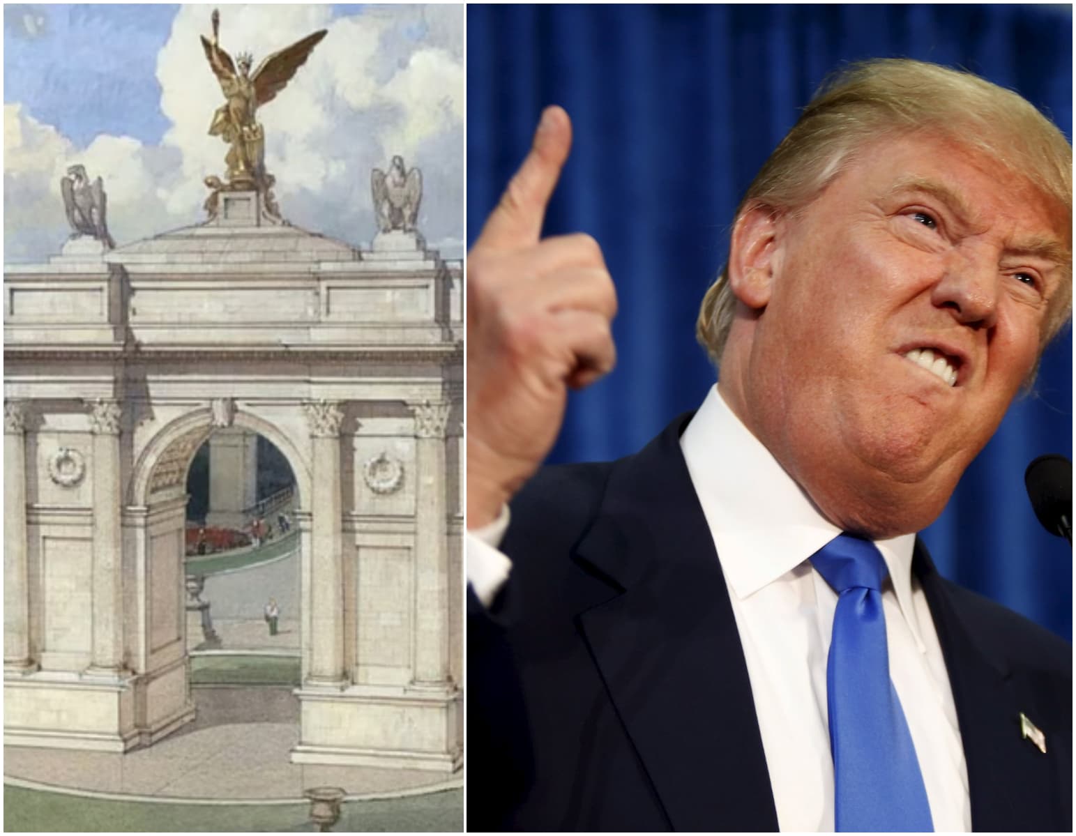 Donald Trump a comandat un ”Arc de Triumf” uriaș la Washington. Îl vrea strălucitor și mai mare decât cel din Paris