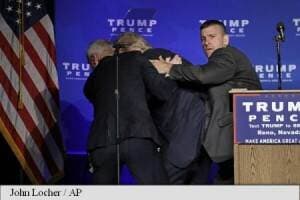 Donald Trump, evacuat de pe scenă de către bodyguarzi