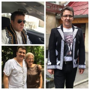 Florin Chilian a renunțat la brandurile vestimentare pentru ia populară. Solistul pare întruchiparea lui ”Nea Mărin Miliardar”