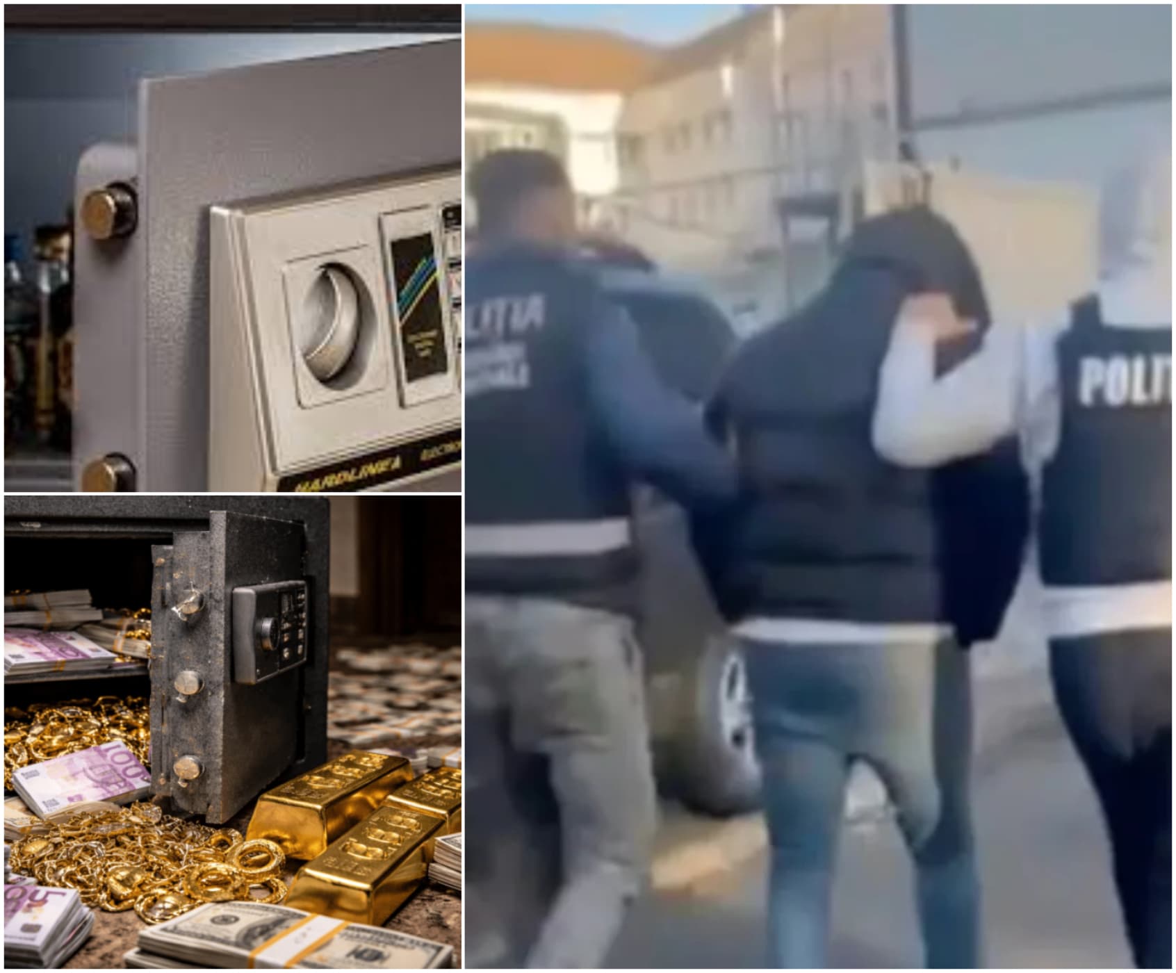 Hoțul care a furat seiful cu „milionul de euro” a fost prins. Surpriză-prejudiciul, mult mai micuț decât în reclamație!