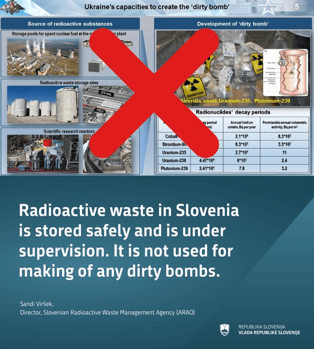 I-au prins cu minciuna! Rușii au folosit fotografii vechi de zece ani din Slovenia pentru ”a dovedi” intenția Ucrainei de a crea o „bombă murdară”