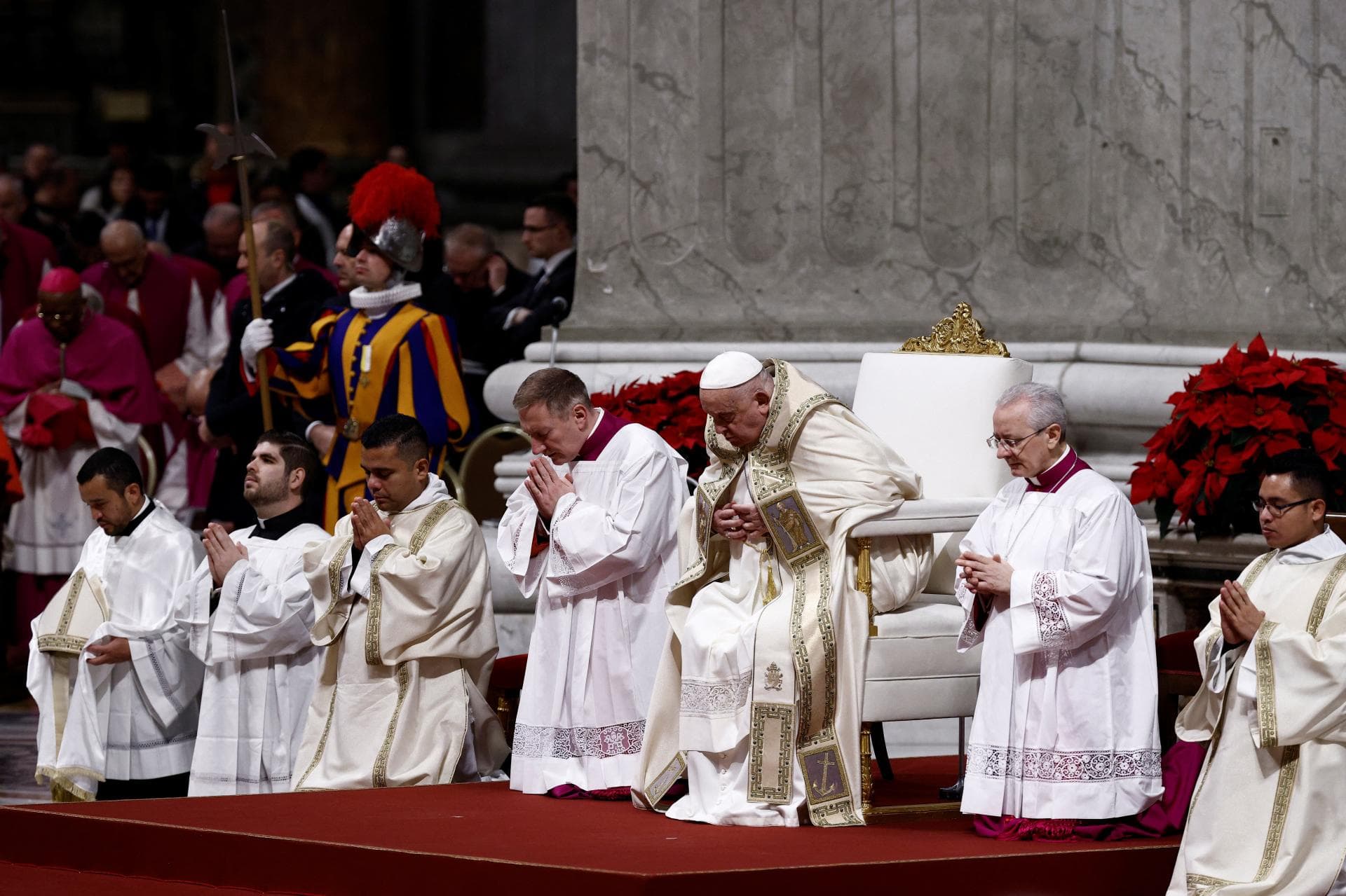 În Ajunul Crăciunului, Papa Francisc face apel la curaj