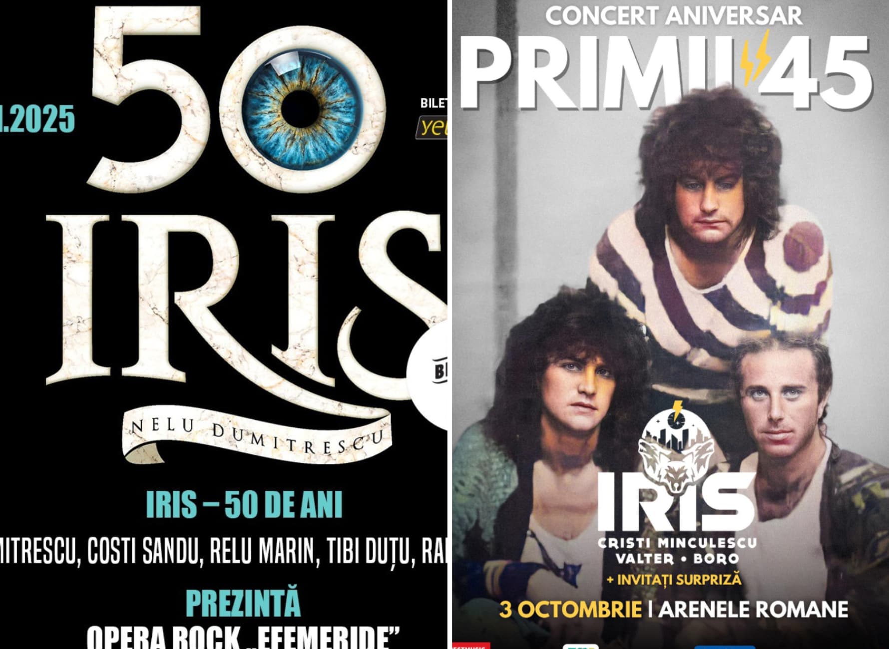 Iris, aniversare în război: orgolii și bani în loc de legendă! Fondatorii marchează 50 de ani de istorie, iar Cristi Minculescu revendică 45 de ani ai trupei