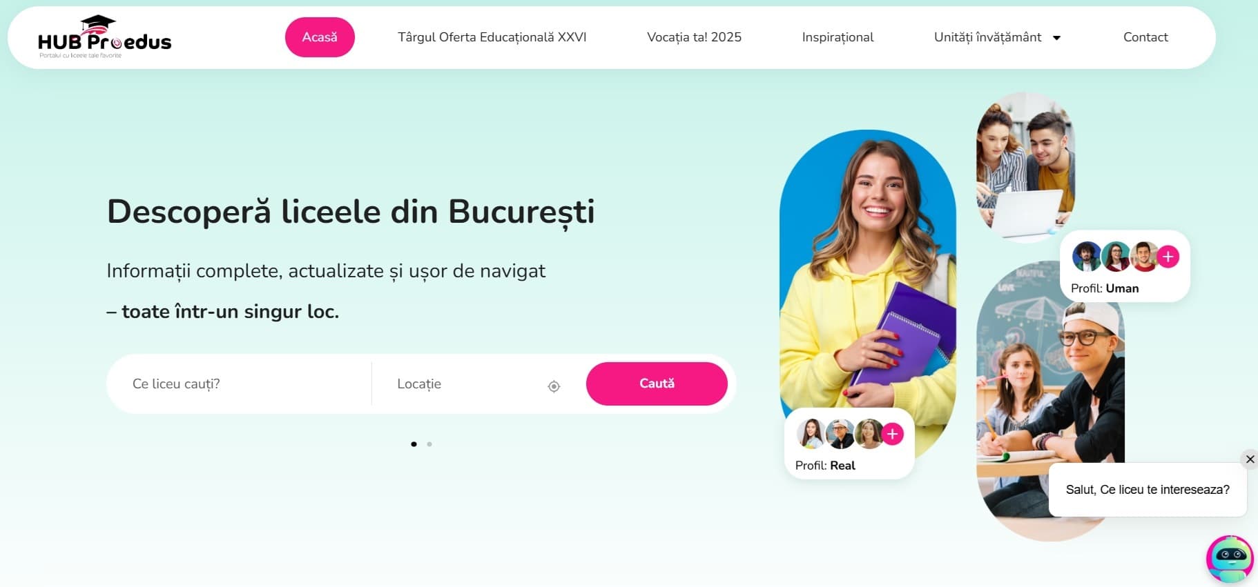 Liceele bucureștene, prezentate pe o platformă lansată azi de Primăria Capitalei