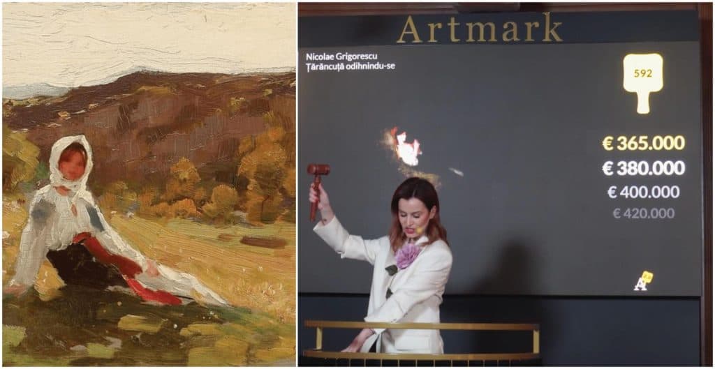 Licitație record pe piața de artă românească: 365.000 de euro pentru un tablou de Grigorescu!