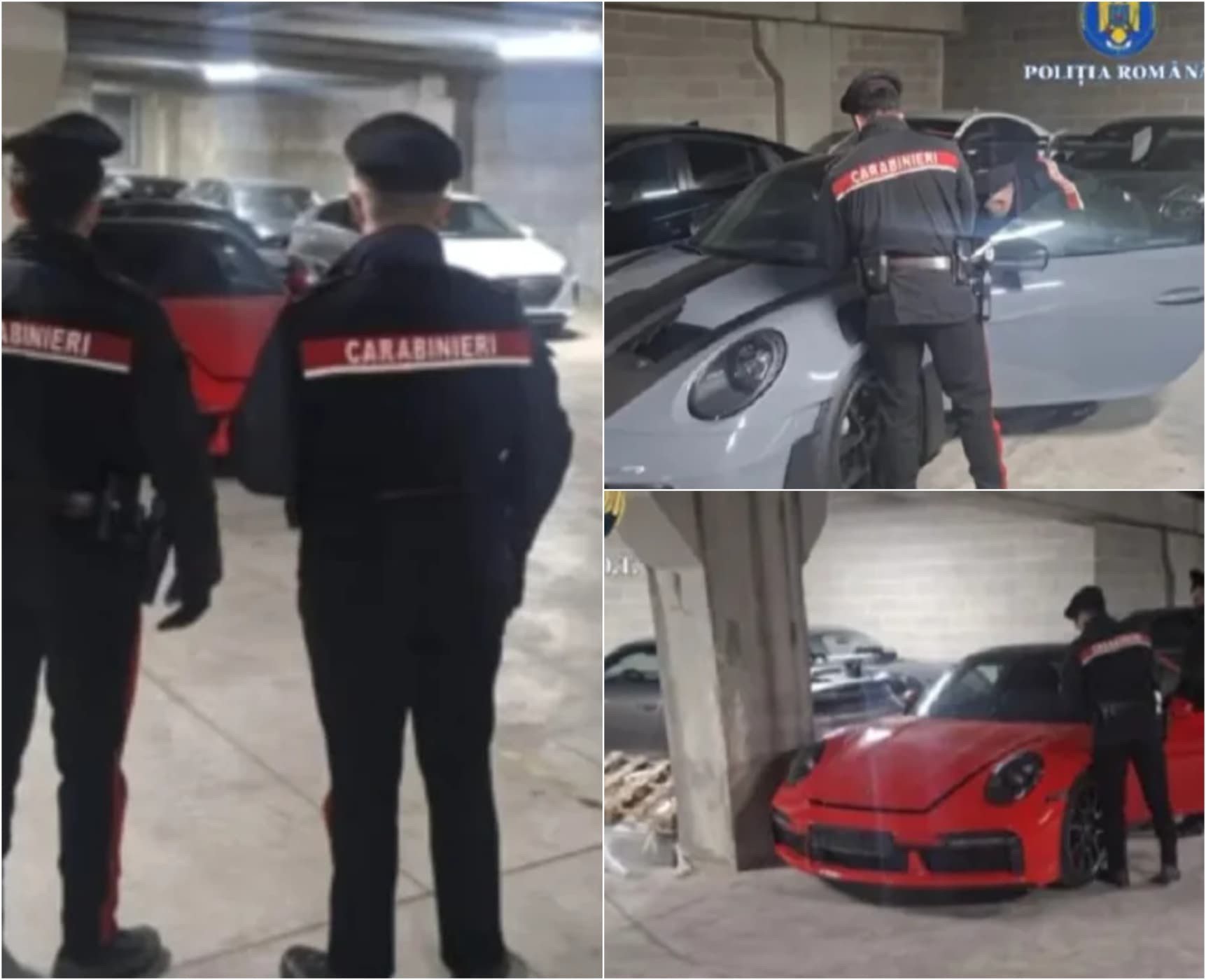 Mașini de lux, de 1,7 milioane de euro, ”furate” din România, descoperite într-un garaj din Italia. Rețea de leasinguri false cu legături mafiote