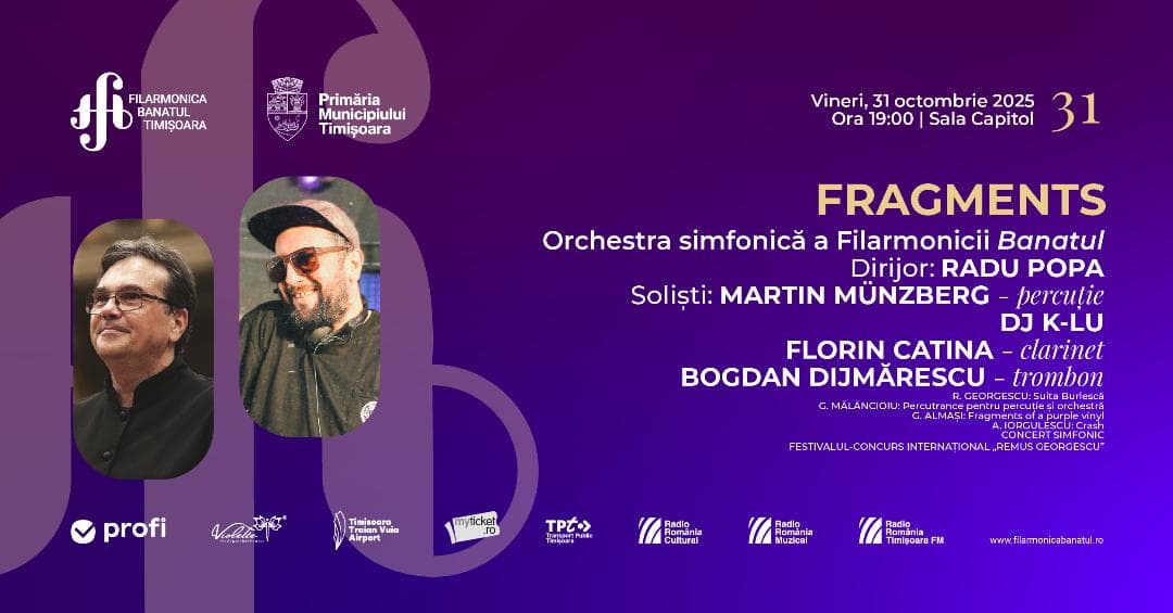 Muzica prinde viață la Filarmonica Banatul. O săptămână a sunetelor contemporane și clasice