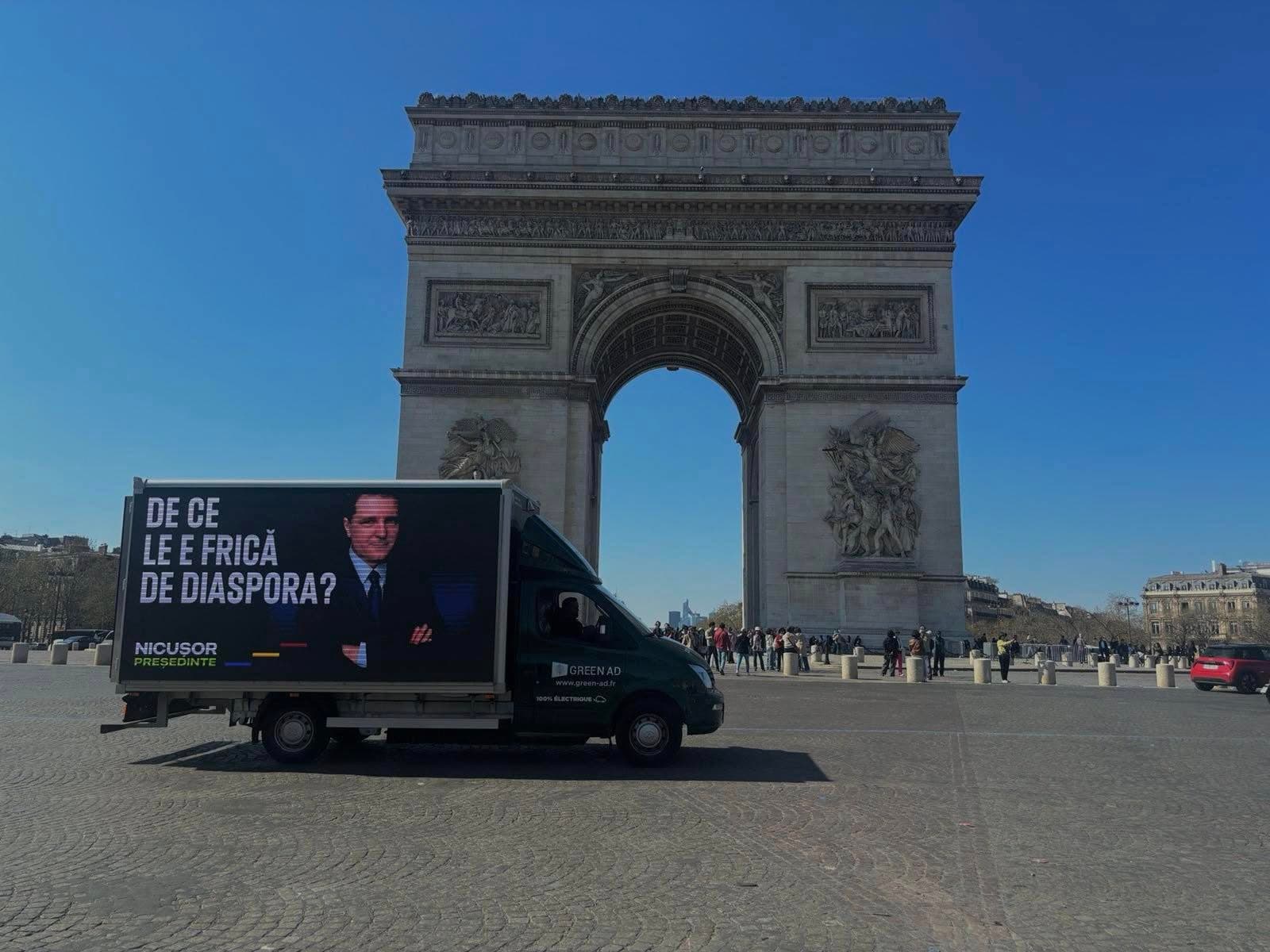 Nicușor Dan își extinde campania electorală în diasporă cu panouri mobile și investiții pe TikTok