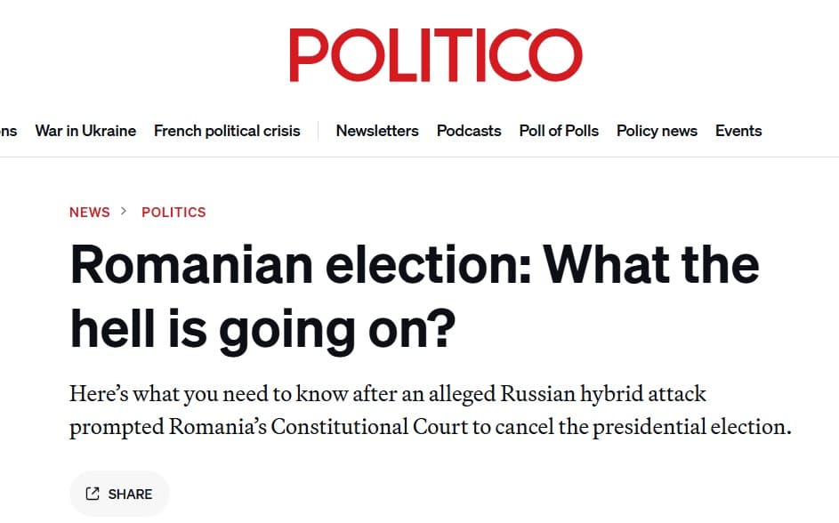 Politico, despre alegerile din România: Ce naiba se întâmplă?
