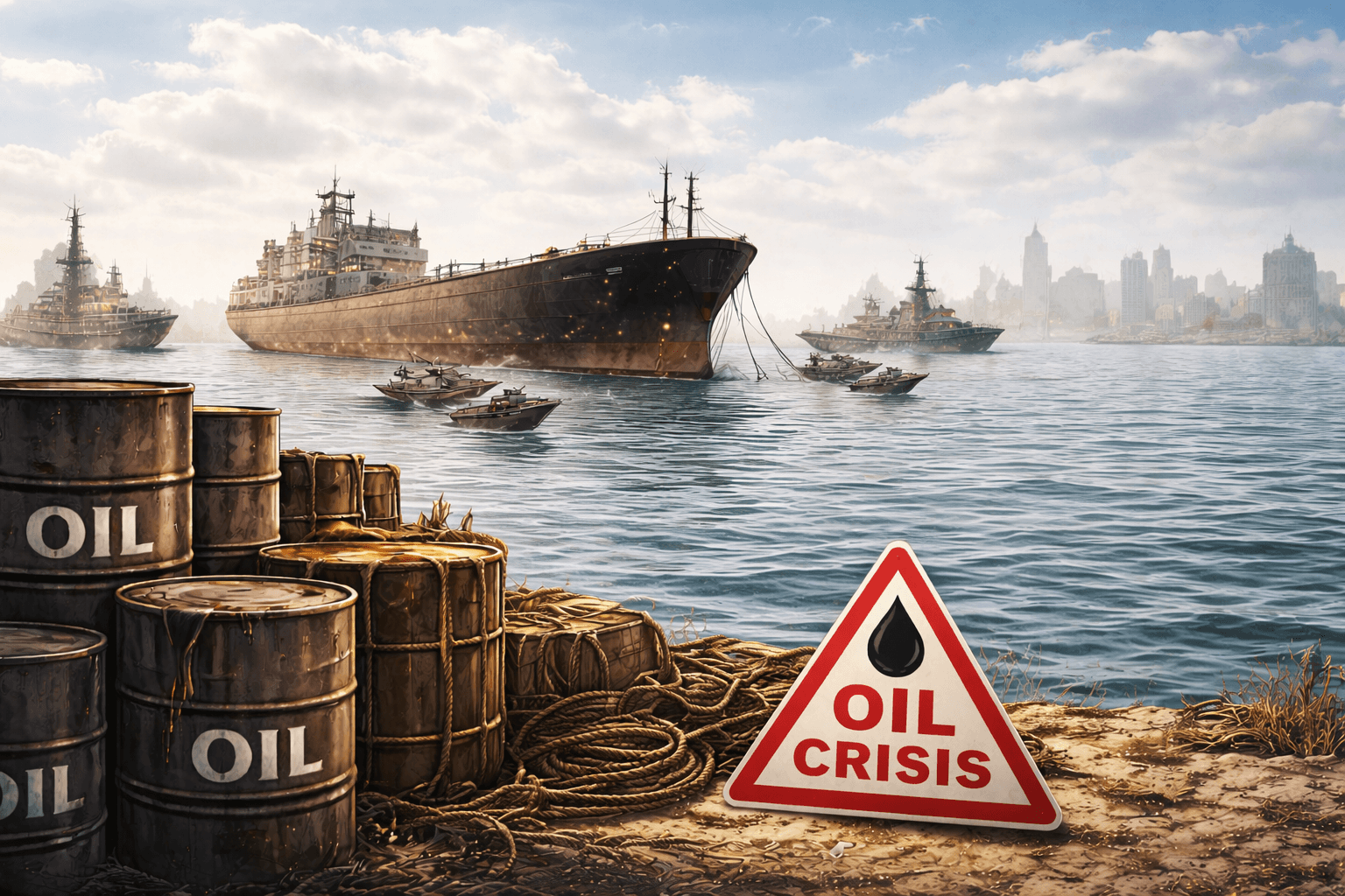 Preţurile petrolului cresc din nou. Porturile iraniene, blocate