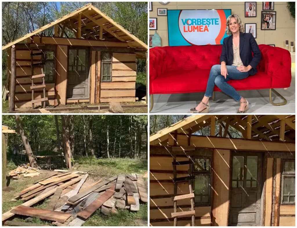 Protevista Mihaela Bilic își construiește o magherniță în pădure: ”N-am gaze, n-am curent, n-am apă”