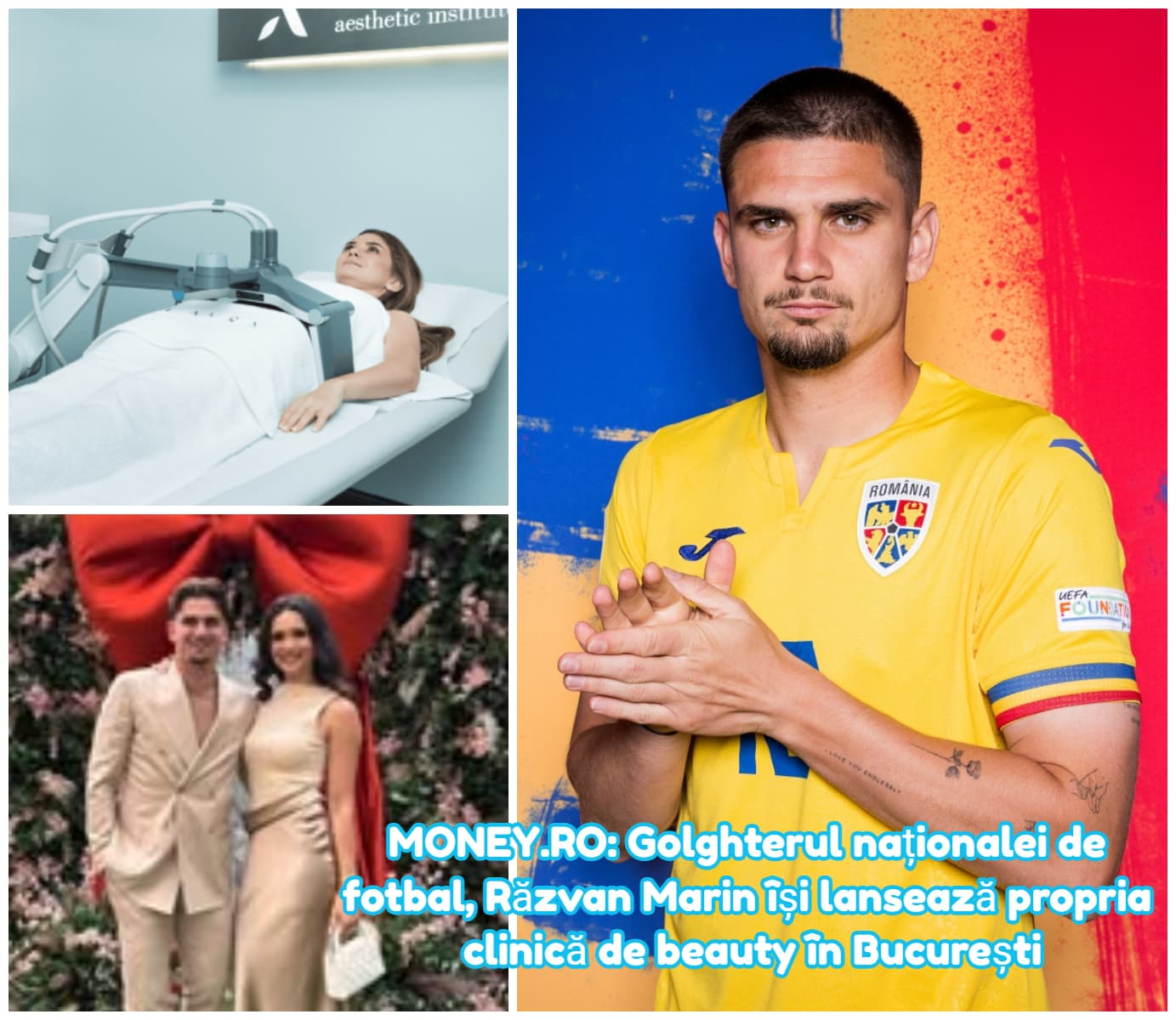 Răzvan Marin și-a deschis propria clinică de estetică. Fotbalistul intră în ”jocul” frumuseții și remodelării premium